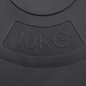 Kotouče na činky 4 ks 30 cm cement - obrázek 8