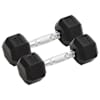 vidaXL hantlid 2 tk, 4 kg, t&auml;ismetallist