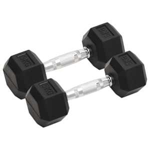 Jednoruční činky 2 ks 10 kg celá litina - obrázek 1