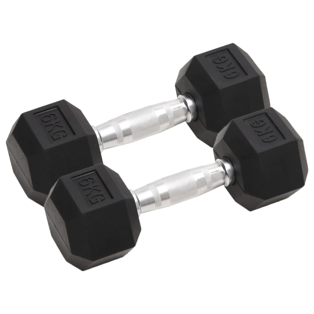 vidaXL Manualer 2 stk 6 kg totalt støpejern