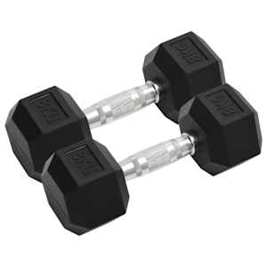 vidaXL hantlid 2 tk, 8 kg, t&auml;ismetallist