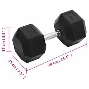 Jednoruční činka 30 kg litina - obrázek 7