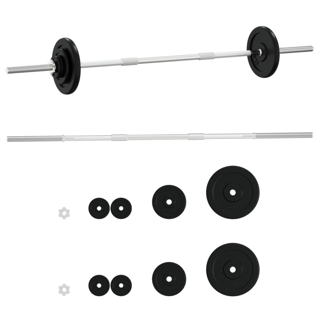 Painonnostotanko Levypainoilla 30 Kg Valurauta Tavarakartano
