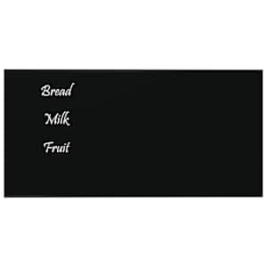 vidaXL Quadro magn&eacute;tico de parede 60x30 cm vidro temperado preto