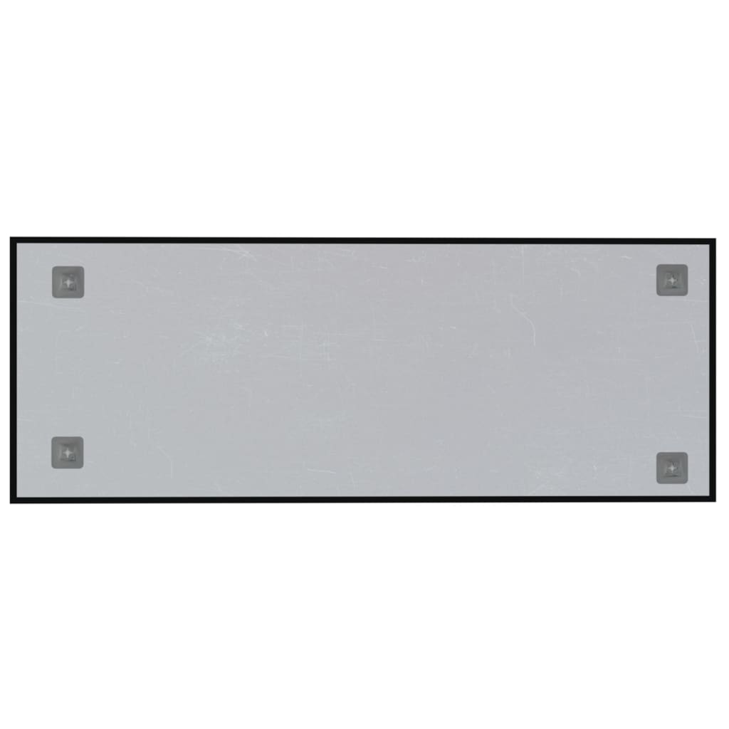 Magneetbord voor aan de wand 80x30 cm gehard glas zwart