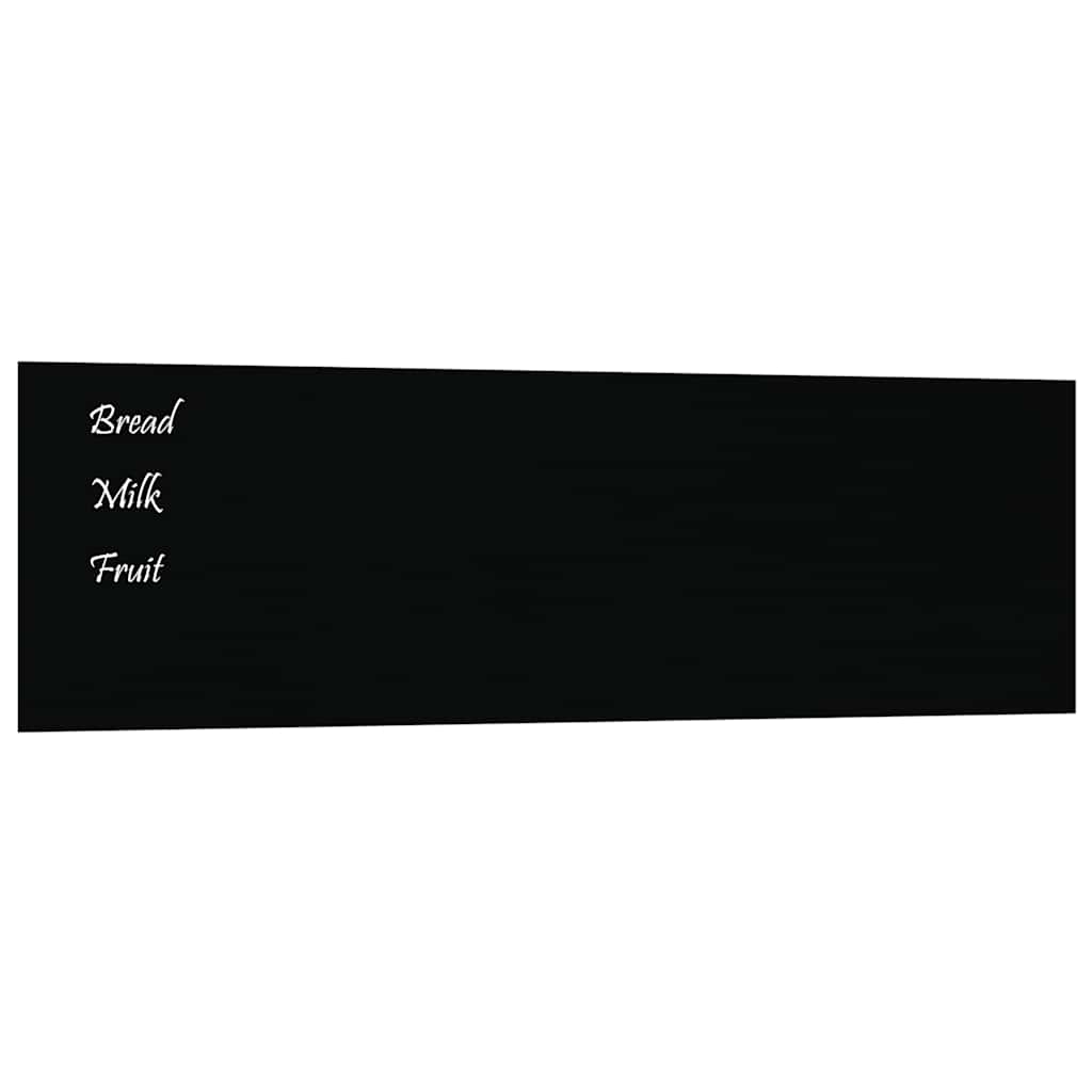 vidaXL Nástěnná magnetická tabule černá 100 x 30 cm tvrzené sklo