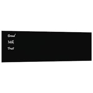Nástěnná magnetická tabule černá 100 x 30 cm tvrzené sklo - obrázek 2