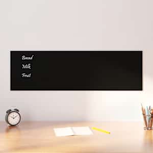 Nástěnná magnetická tabule černá 100 x 30 cm tvrzené sklo