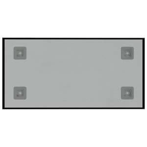 Nástěnná magnetická tabule černá 40 x 20 cm tvrzené sklo - obrázek 4