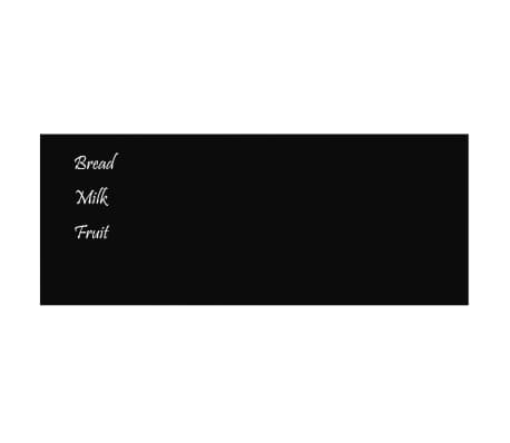 vidaXL N&aacute;stěnn&aacute; magnetick&aacute; tabule čern&aacute; 100 x 40 cm tvrzen&eacute; sklo