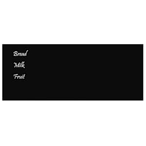 vidaXL N&aacute;stěnn&aacute; magnetick&aacute; tabule čern&aacute; 100 x 40 cm tvrzen&eacute; sklo