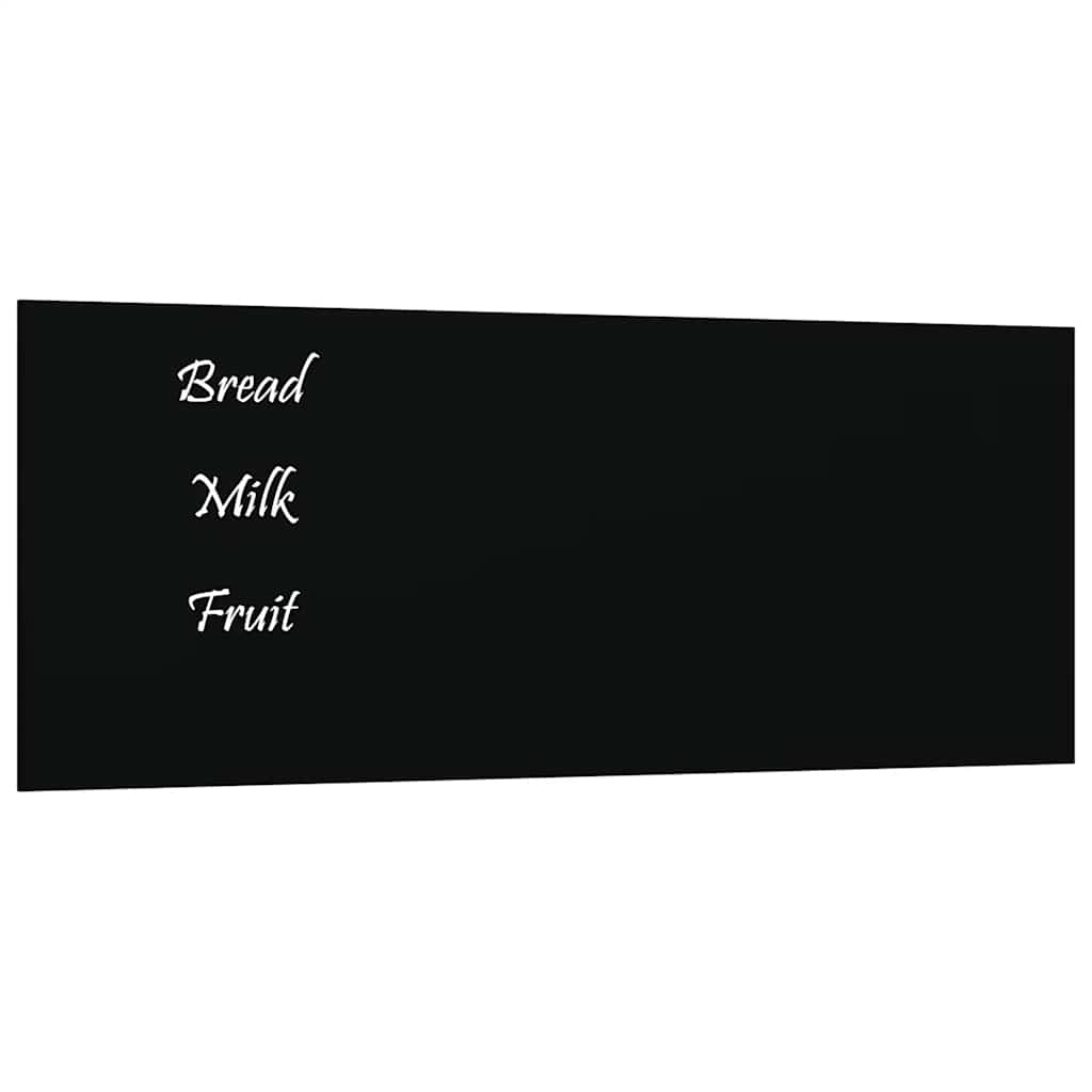 vidaXL Nástěnná magnetická tabule černá 50 x 20 cm tvrzené sklo