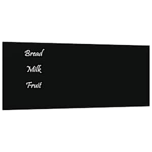 Nástěnná magnetická tabule černá 50 x 20 cm tvrzené sklo - obrázek 2