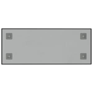 Nástěnná magnetická tabule černá 50 x 20 cm tvrzené sklo - obrázek 4