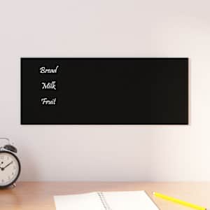 Nástěnná magnetická tabule černá 50 x 20 cm tvrzené sklo