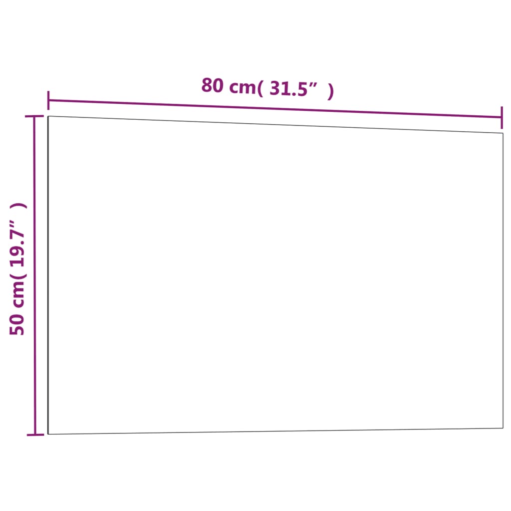  Nástenná magnetická tabuľa čierna 80x50 cm tvrdené sklo