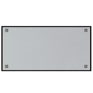 Nástěnná magnetická tabule černá 100 x 50 cm tvrzené sklo - obrázek 4