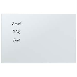 vidaXL Wall-mounted Magnetic Board White 40x30 cm Tempered Glass