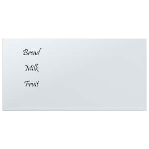 vidaXL Wall-mounted Magnetic Board White 60x30 cm Tempered Glass