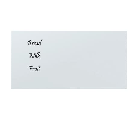 vidaXL Ścienna tablica magnetyczna, biała, 80x40 cm, szkło hartowane