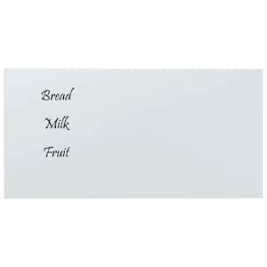 vidaXL Ścienna tablica magnetyczna, biała, 80x40 cm, szkło hartowane