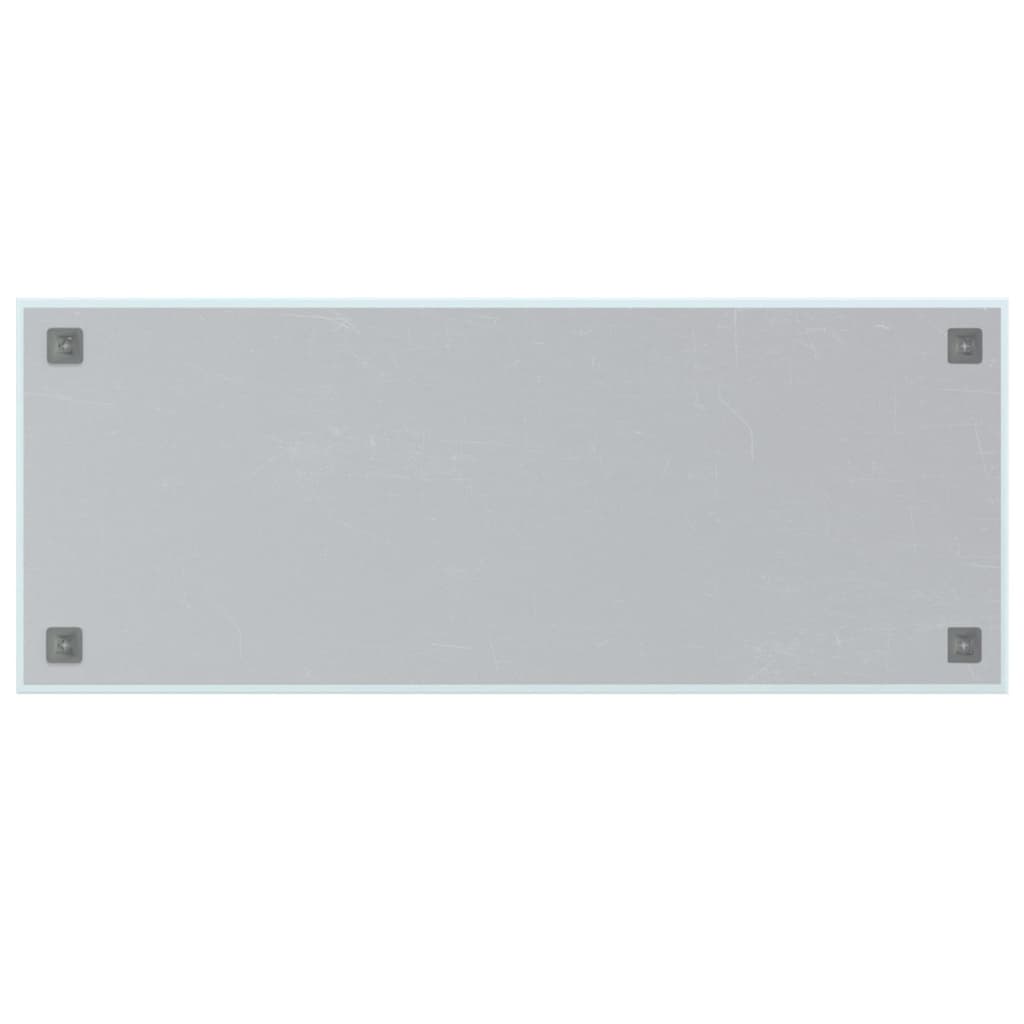 Fehér falra szerelhető edzett üveg mágnestábla 100 x 40 cm 