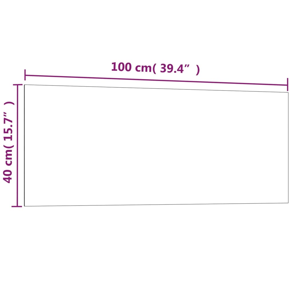 Fehér falra szerelhető edzett üveg mágnestábla 100 x 40 cm 