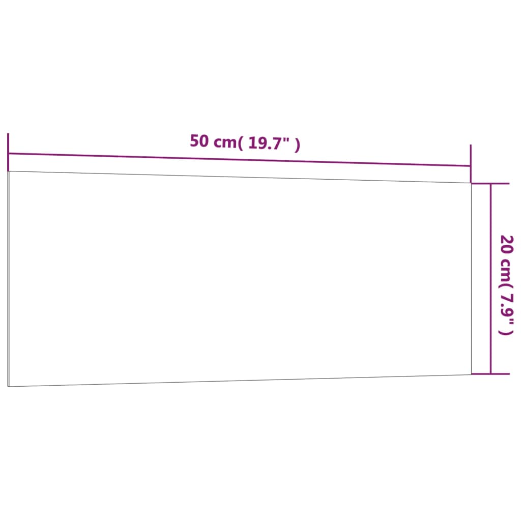 Fehér falra szerelhető edzett üveg mágnestábla 50 x 20 cm 