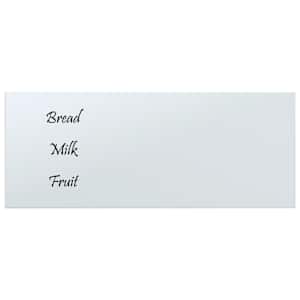 vidaXL Wall-mounted Magnetic Board White 50x20 cm Tempered Glass