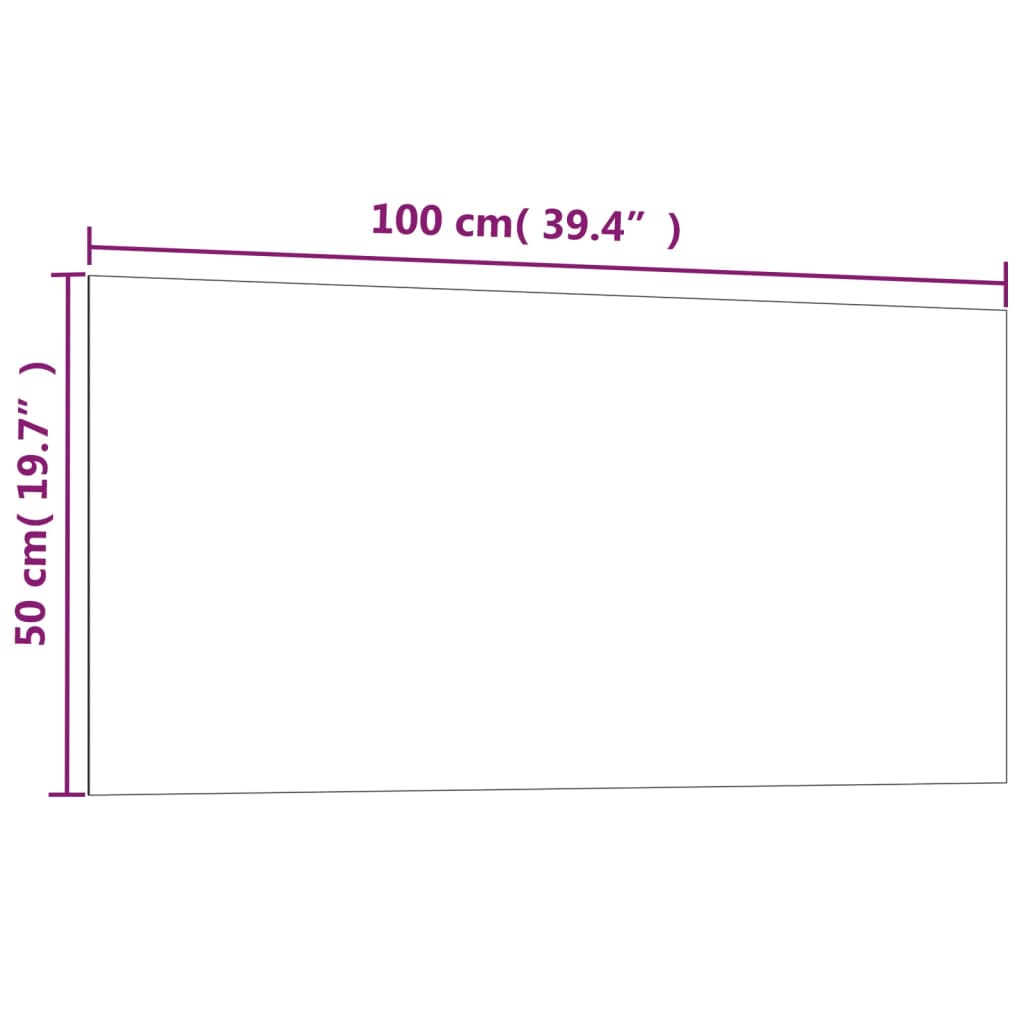 Fehér falra szerelhető edzett üveg mágnestábla 100 x 50 cm 