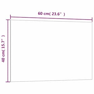 Nástěnná magnetická tabule bílá 60 x 40 cm tvrzené sklo - obrázek 5