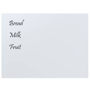 vidaXL Tableau noir magn&eacute;tique mural Blanc 80x60 cm Verre tremp&eacute;