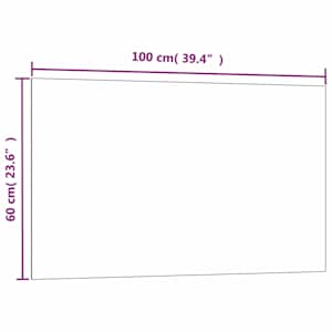 Nástěnná magnetická tabule bílá 100 x 60 cm tvrzené sklo - obrázek 5