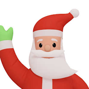 Nafukovací Santa Claus s LED diodami 370 cm - obrázek 6
