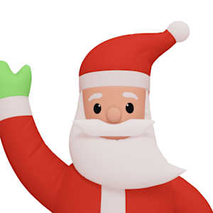 Nafukovací Santa Claus s LED diodami 820 cm - obrázek 6