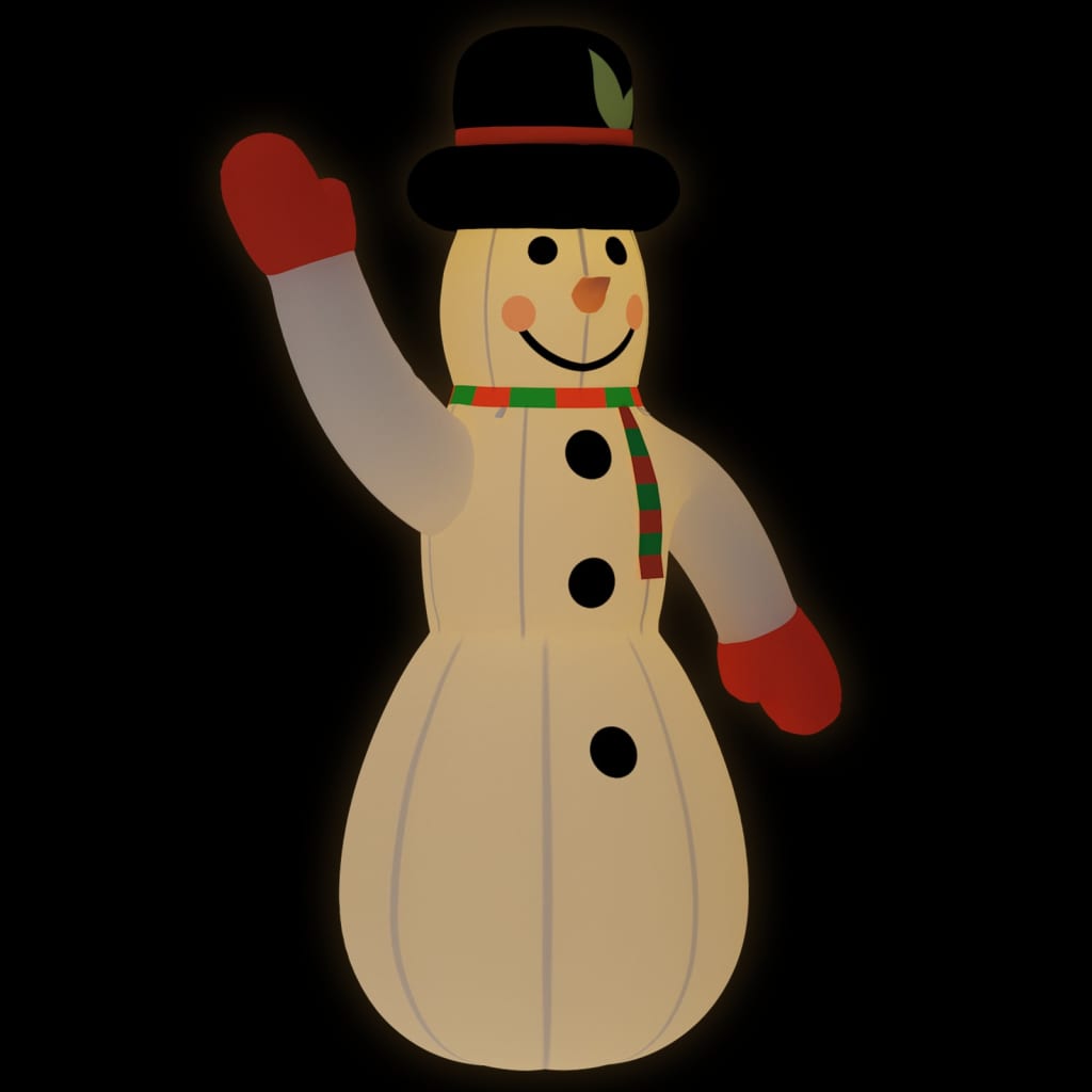 Image of vidaXL Christmas Inflatable Snowman with LEDs 370 cm