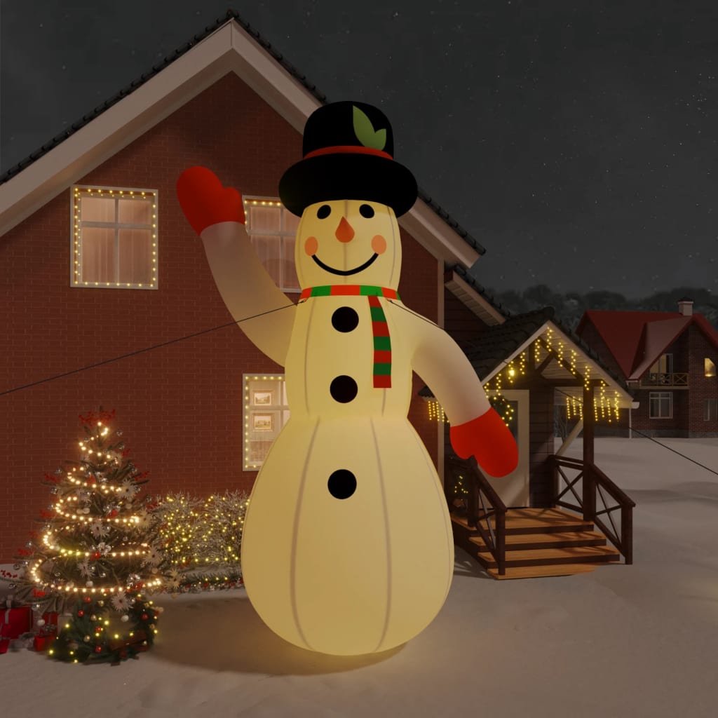 Bonhomme de neige gonflable avec LED 620 cm