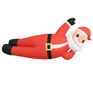 Vánoční nafukovací ležící Santa s LED diodami 160 cm - obrázek 3
