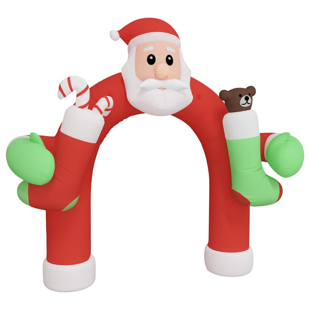 vidaXL Christmas Inflatable Arch Gate LED 126"