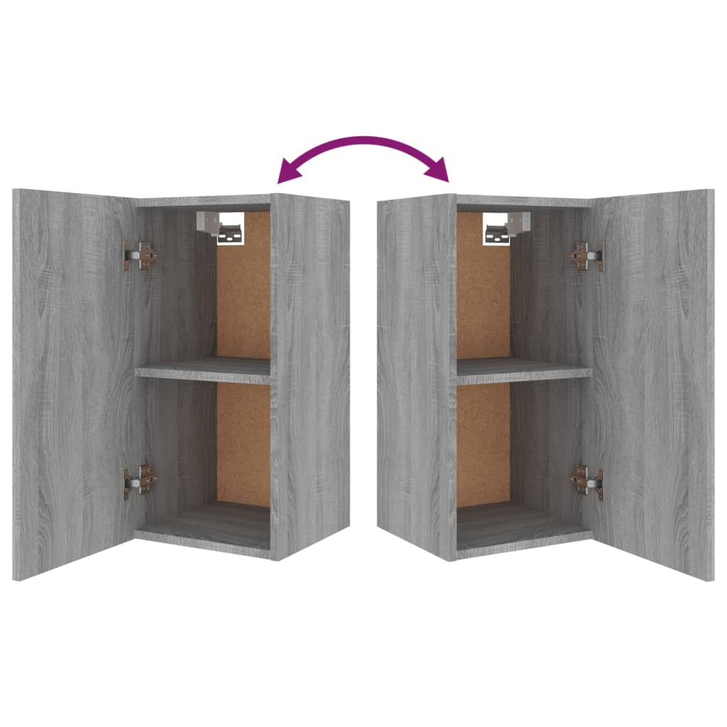 Komplet TV omaric 4-delni siva sonoma inženirski les