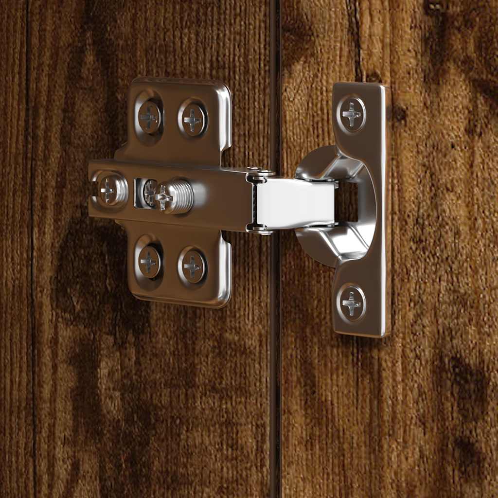 Set dulapuri TV, 10 piese, stejar fumuriu, lemn prelucrat