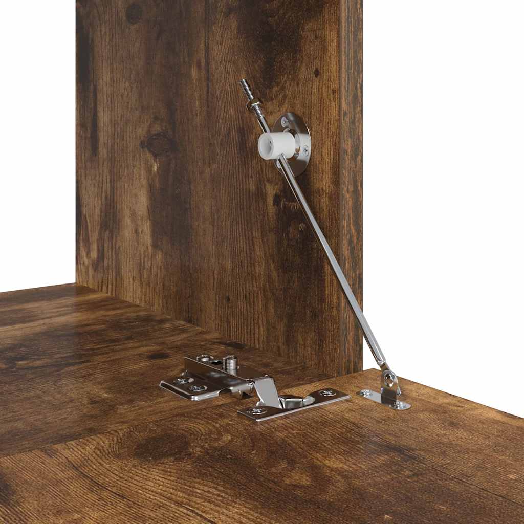 Set dulapuri TV, 10 piese, stejar fumuriu, lemn prelucrat