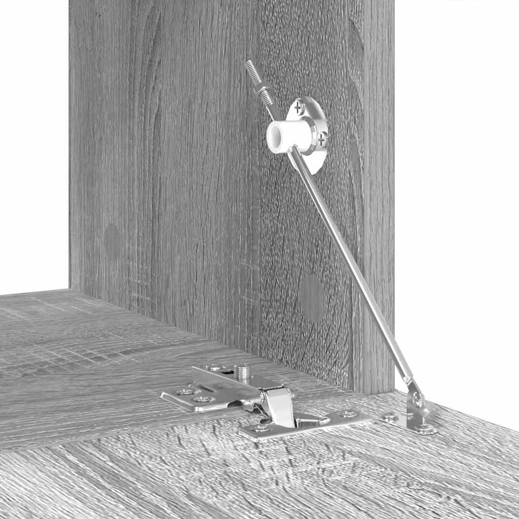 Komplet TV omaric 10-delni siva sonoma inženirski les - slika 12