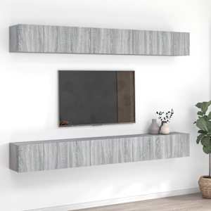 TV skříňky 8 ks šedé sonoma 60 x 30 x 30 cm kompozitní dřevo - obrázek 1