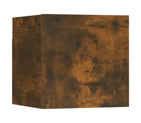 vidaXL Dulapuri TV suspendate, 8 buc., stejar afumat, 30,5x30x30 cm