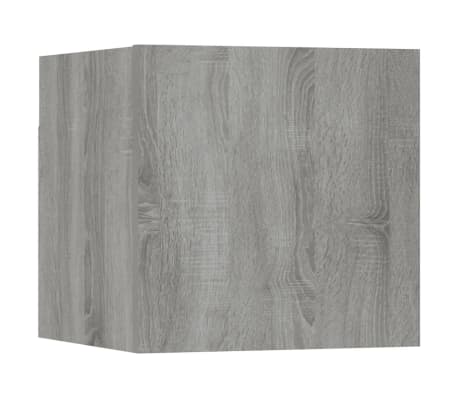 vidaXL TV-Wandschrank 8 Stk. Grau Sonoma 30,5x30x30 cm