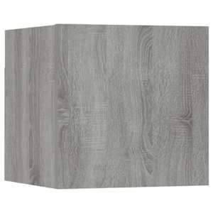 vidaXL TV-Wandschrank 8 Stk. Grau Sonoma 30,5x30x30 cm