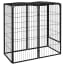  vidaXL 6-paneles fekete porszórt acél kutyakernel 50 x 100 cm termék 2. képe