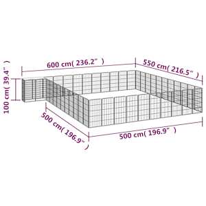 46panelová ohrádka pro psy černá 50 x 100 cm práškovaná ocel - obrázek 6