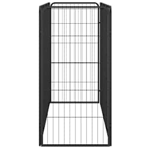 8panelová ohrádka pro psy černá 50 x 100 cm práškovaná ocel - obrázek 4